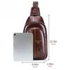Men's Leather Chest Bag, Large Capacity Travel Crossbody Bag, Luxurious Designer Men's Bag, Outdoor Sports Shoulder Bags