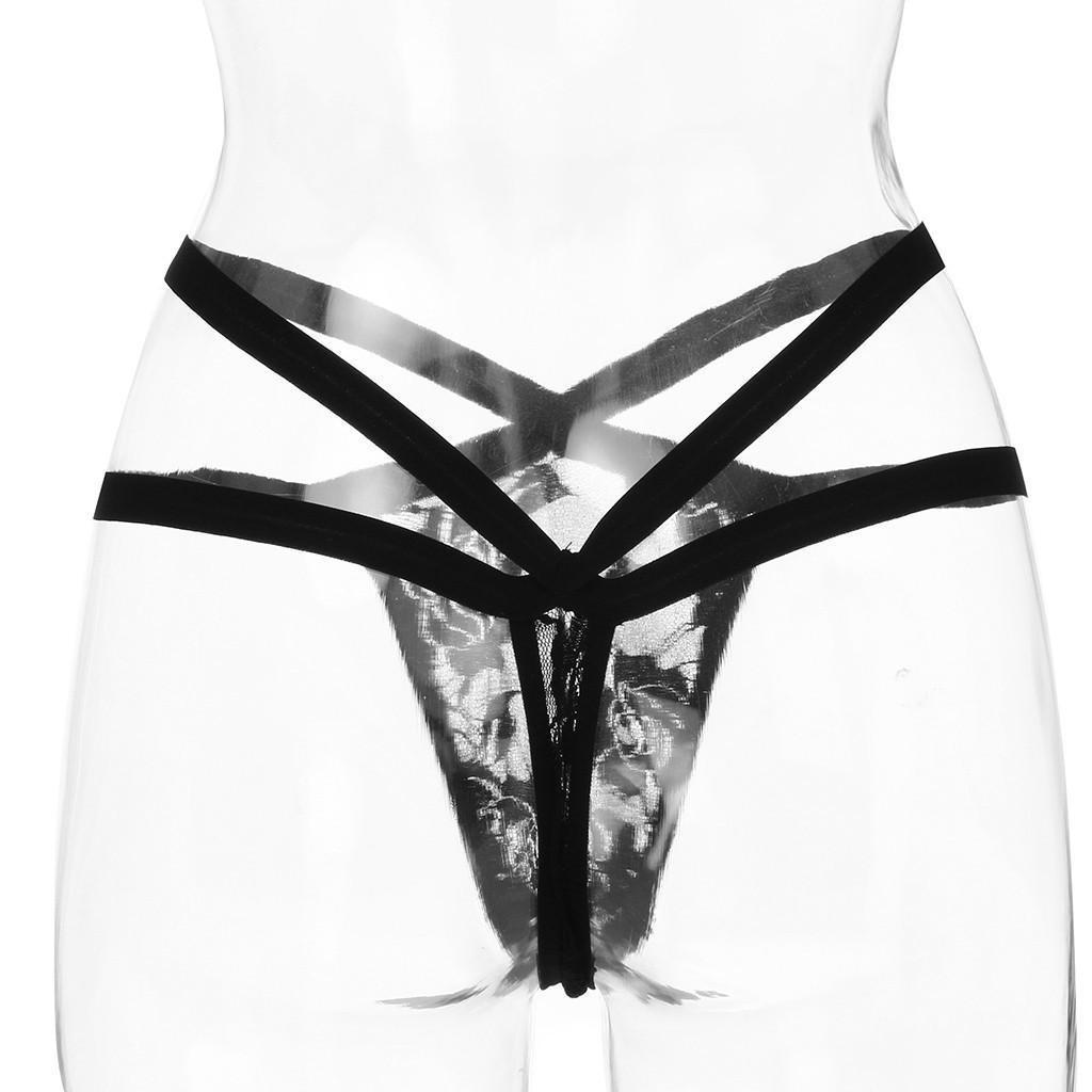 Sex Briefs Temptation Women Underwear Panties string Thongs Underpant Sexy Lingerie Hollow G-string Mesh Thong