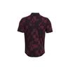 Under Armour Polo Shirts Men's Burgundy Polo Collar Moderate Straight Fit Unisex 1379734-600