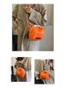 Trendy Women's Large Capacity Oxford Cloth Shell Bag - Single Shoulder Messenger Bag with Ribbon.