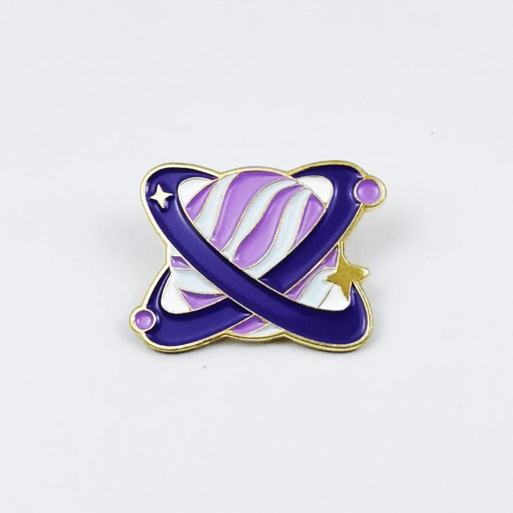 Broche de Planeta Galaxia Colorido - Pin de Insignia de Aleación para Bolsos