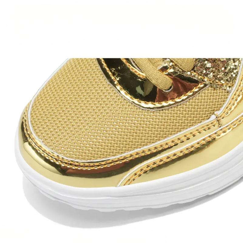 Mesh Breathable Women Casual Sneakers Lace-up Vulcanized Shoes Ladies Platform Sneakers Female Shoes