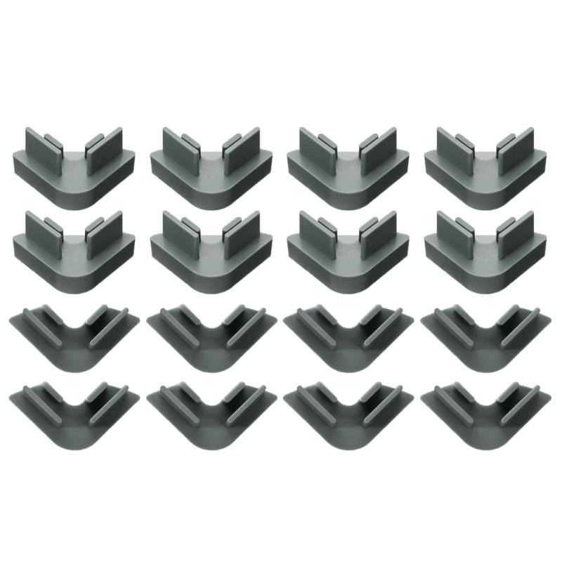 16Pcs Sheet Tray Stacker Enhances Storage & Stability Layered Stacking Holder for Space Saving Vertical Stacking серый