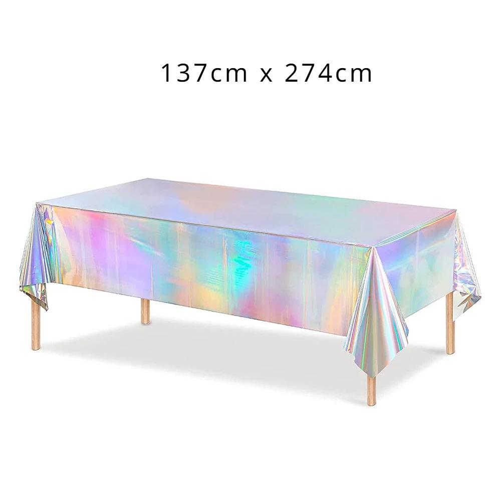 New Laser Tablecloth Scene Decoration Layout Props One-time Plain Laser Tablecloth