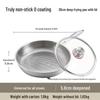 Handun Non-Coated 316 Stainless Steel Frying Pan with Lid