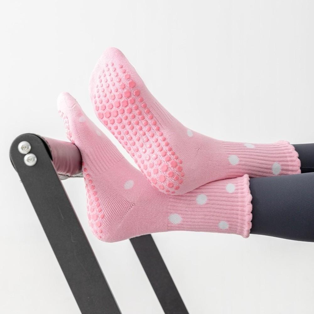 Non-Slip Yoga Socks Cartoon Embroidery Floor Socks Professional Pilates Socks  for Women