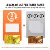 Fryer Filter Paper, 100 Sheets, 25.7" x 16.9", Replacement Deep Fryer Filter Sheets for 55L Commercial Mobile Fryer Filter Machine, for Restaurant,