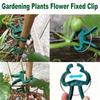20/100pcs Heavy-Duty Garden Plant Clips | Reusable Quick-Clip Green Plastic Supports for Tomatoes, Cucumbers, Vines, Roses