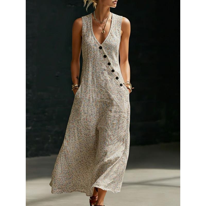 2026 Spring and Summer New Women's Clothing, European and American Minimalist Temperament Loose V-neck Diagonal Button Shirt Wide-leg Pants Two-piece