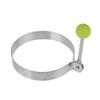 1/2 Pcs Stainless Steel Egg Ring Square Fried Egg Molds Egg Muffins Omelet Maker with Anti-scald Handle Easy Clean for Breakfast