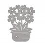 1. Flowerpot pendant, flowers, openwork decoration, COLORS