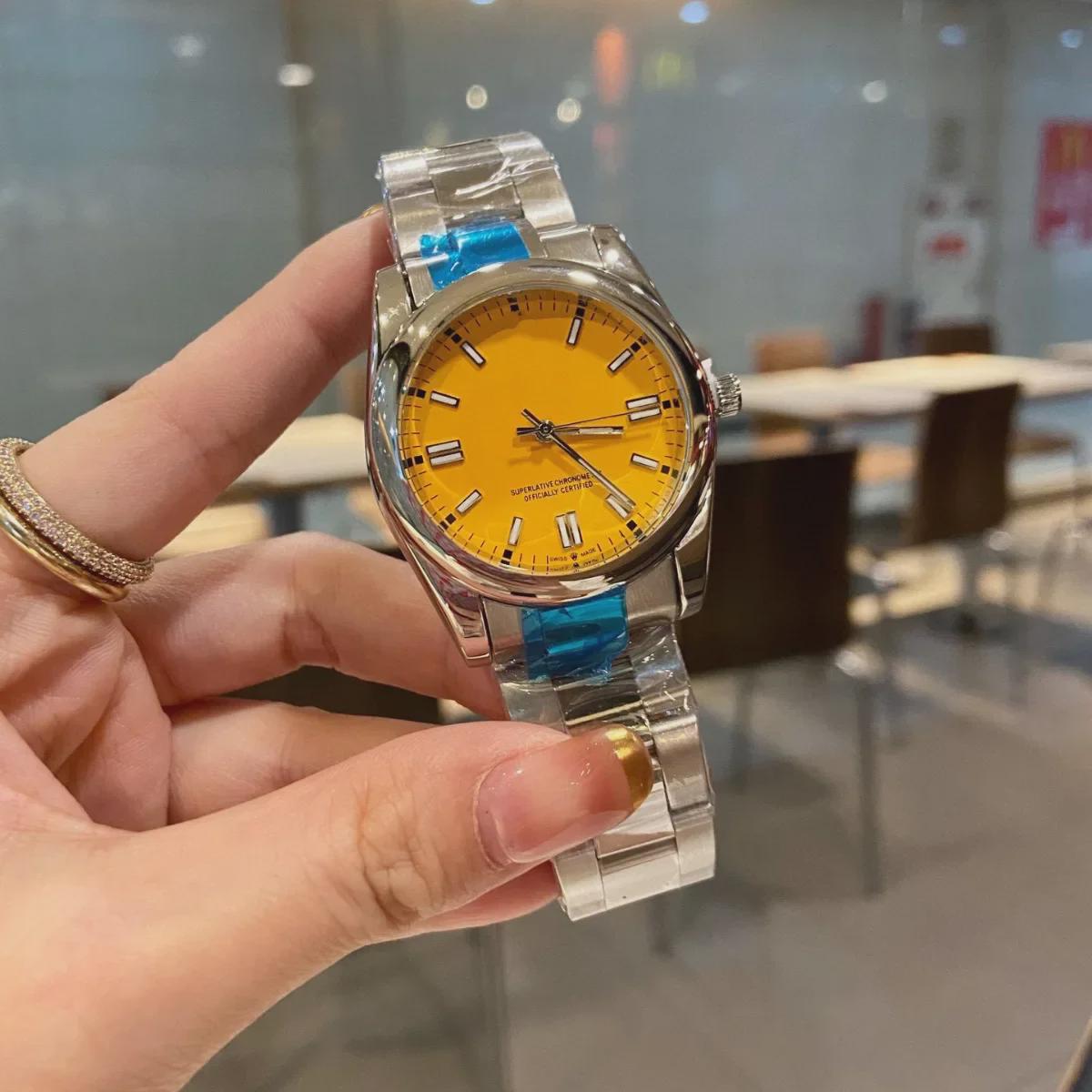 

Кварцевые часы Candy Color Oyster Date Series для пары, повседневная мода Women s Size