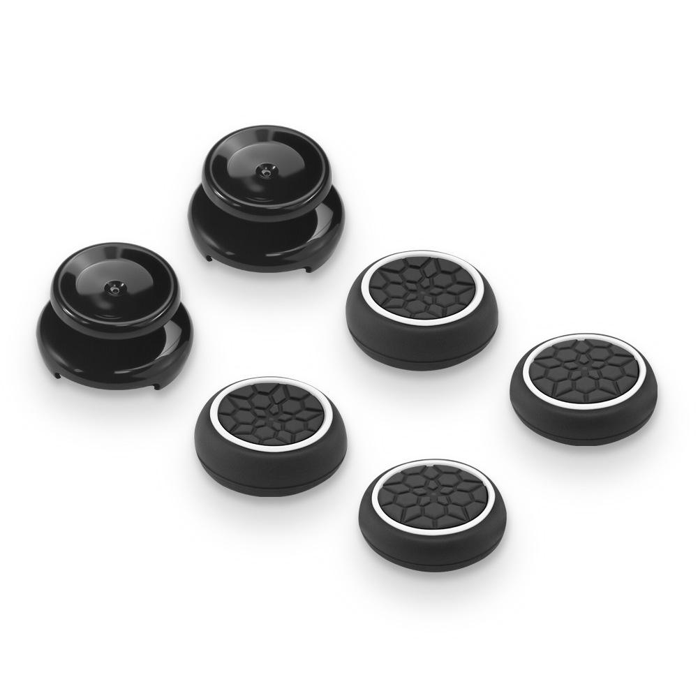 Anti-Slip Silicone Thumbstick Cap with Cracked Texture for PS4/PS5 Game Controller
