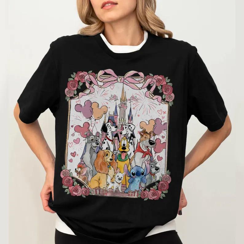 Dogs Lady And The Tramp T Shirt Unisex