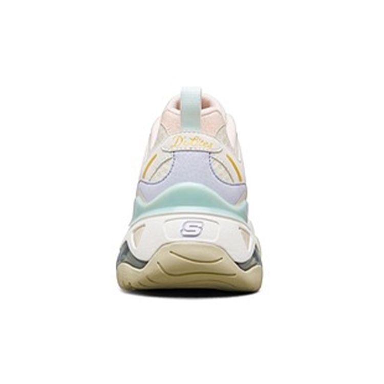 Skechers DLites 3.0 Air Mesh Synthetic Leather Comfortable Versatile Low-Top Casual Shoes Women Sneaker Natural 896025-NTMT