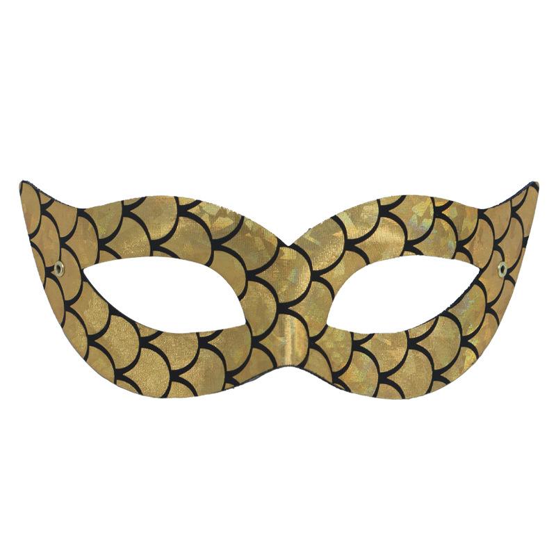 

Венецианская Принцесса Русалка Маска Радужный Лазерный Узор Рыбьей Чешуи Маска на Пол-лица Женский Костюм для Выпускного Вечера Вечеринка Реквизит для Выступления золотой