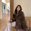 Winter new imitation fox hair toka fur coat high-end small fragrance thickened fur coat