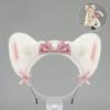 Fasce per Capelli con Orecchie da Gatto Peluche Per Costumi da Cameriera Anni 2000 Accessorio per Capelli Morbido con Fiocco a Nastro 6 Colori