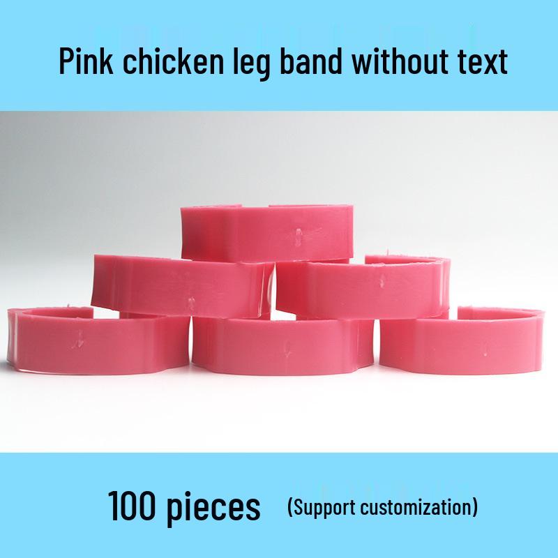 Laser Engraved Poultry Leg Rings for Chickens, Ducks, and Geese - Identification Markers