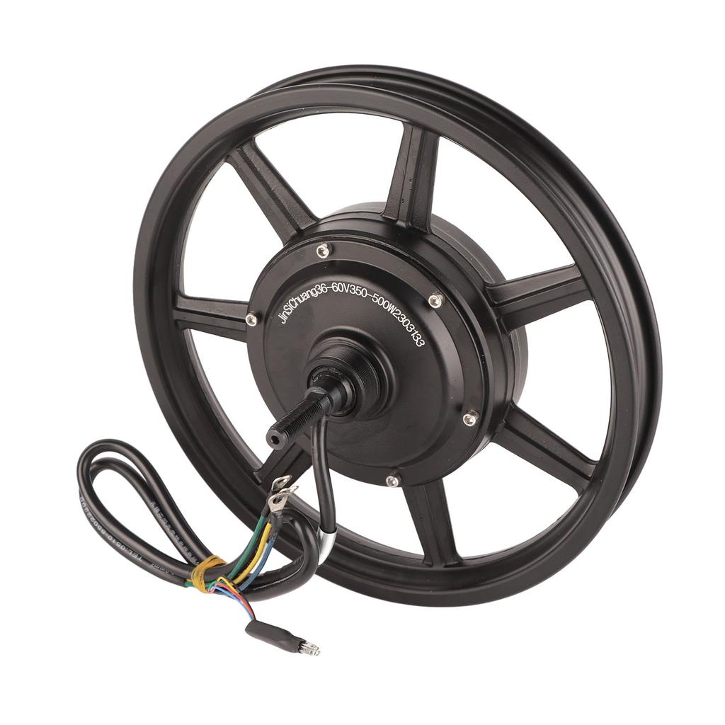 Wheel Hub Motor 14in 36‑60V 350W‑500W Disc Brake Hub Motor for Electric Motorbike Scooter Bicycle