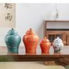 Ceramic Tea Canisters Small Storage Tanks Sealed Jars Chinese Porcelain Tabletop Container Coffee Sugar