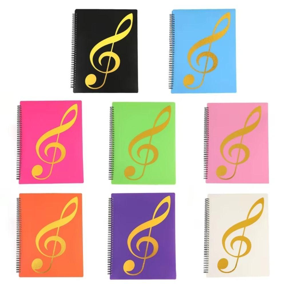 Waterproof Music Binder Spiral-Bound Document Folder Document Holder Sheet Music Folder  Home