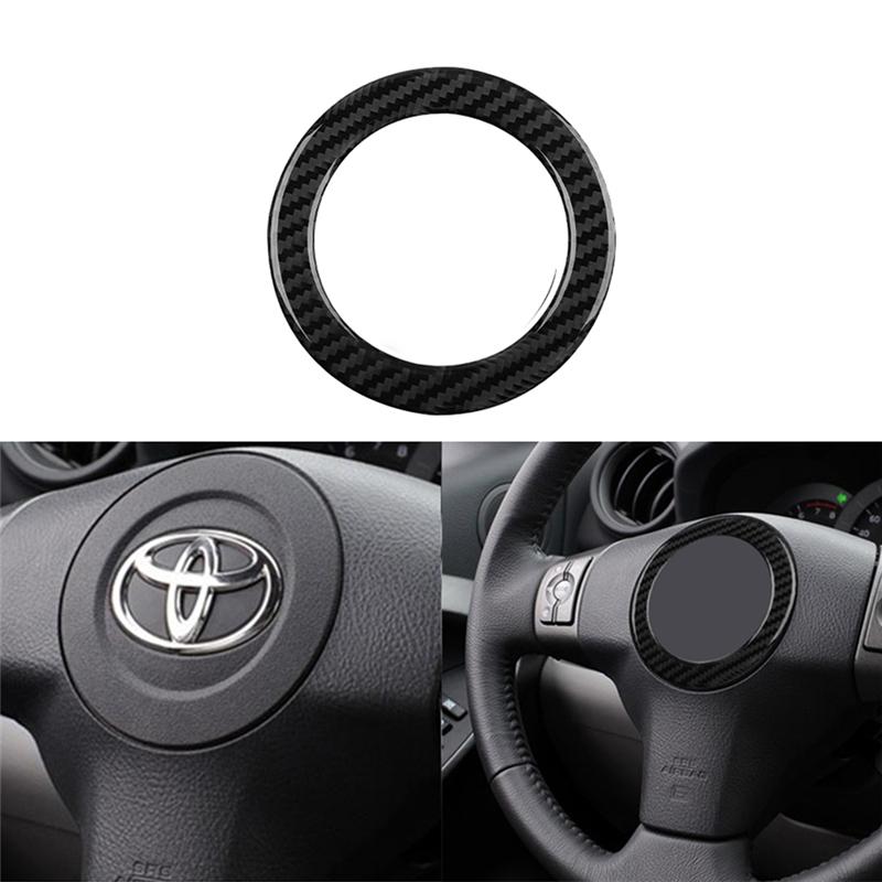 For Toyota RAV4 Car Interior Button Panel Decoration Protection Carbon Fiber Sticker 2006-2012 Car Styling Accessories