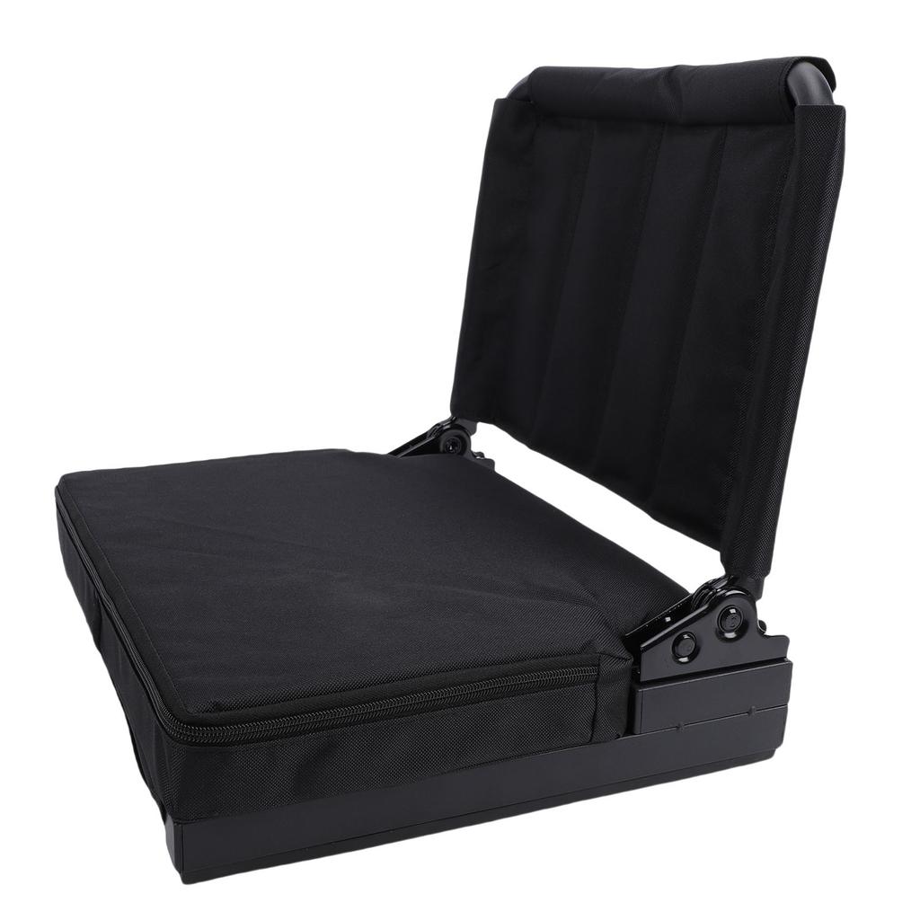  , foldable, portable stadium seat with ergonomic lumbar support, 5   angles, quick folding, carrying strap, iron and
