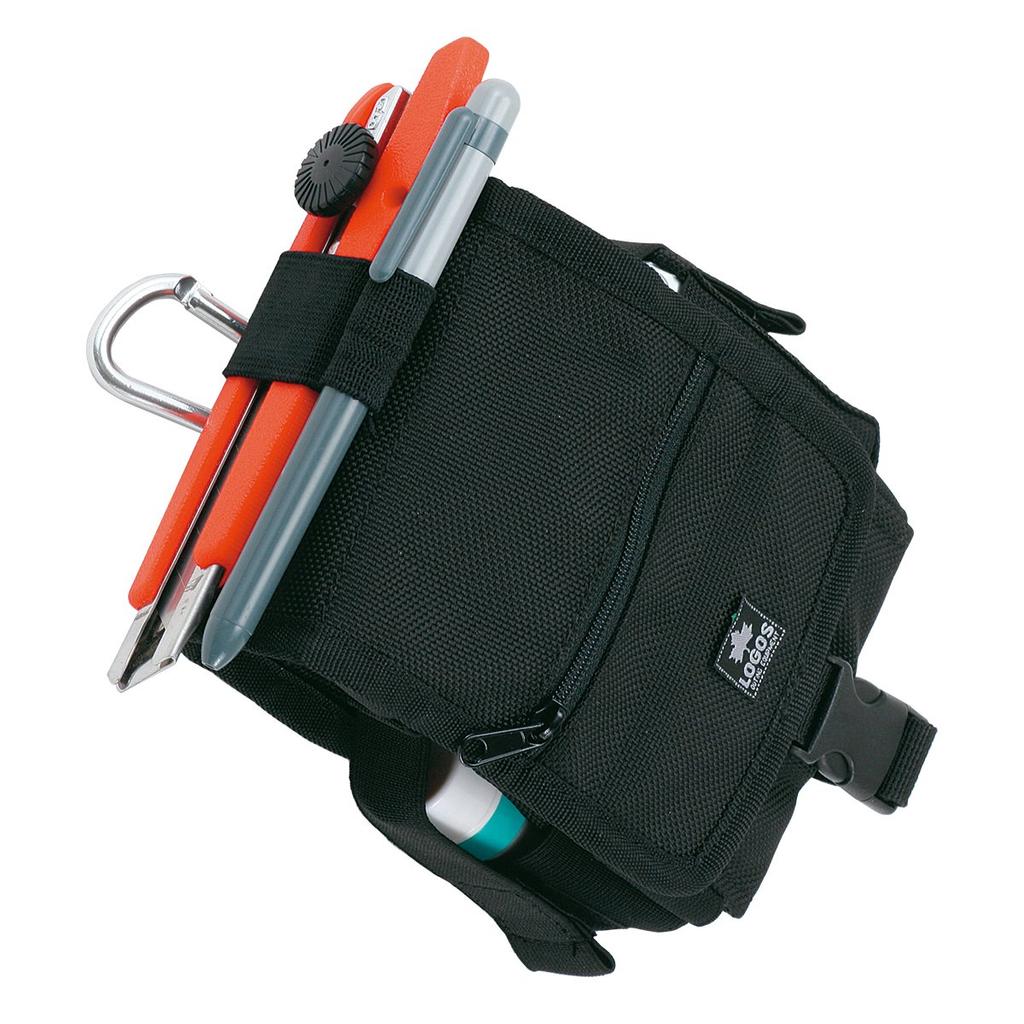 LOGOS Hip Cargo 5 Bag Pouch with Belt and Storage Pocket No. Carabiner, Loop,