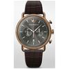 Aviator Green Brown Leather Men's Chronograph Quartz AR11334