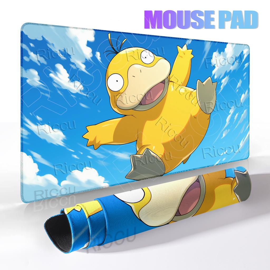 Mouse Pads Anime Extended Gamer Mechanical Keyboard P-pokemon Desk Offices Accessories Psyduck Carpet Gaming Notbook PC Deskrugs