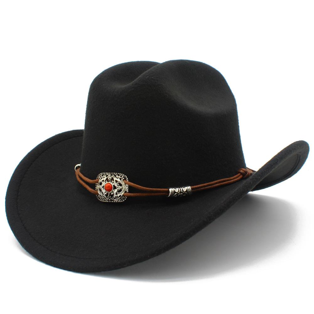 Male and Female Couples Light Felt Fashion Top Hat Minority Style Grassland Equestrian Hat High Sense Street Shot Jazz Hat