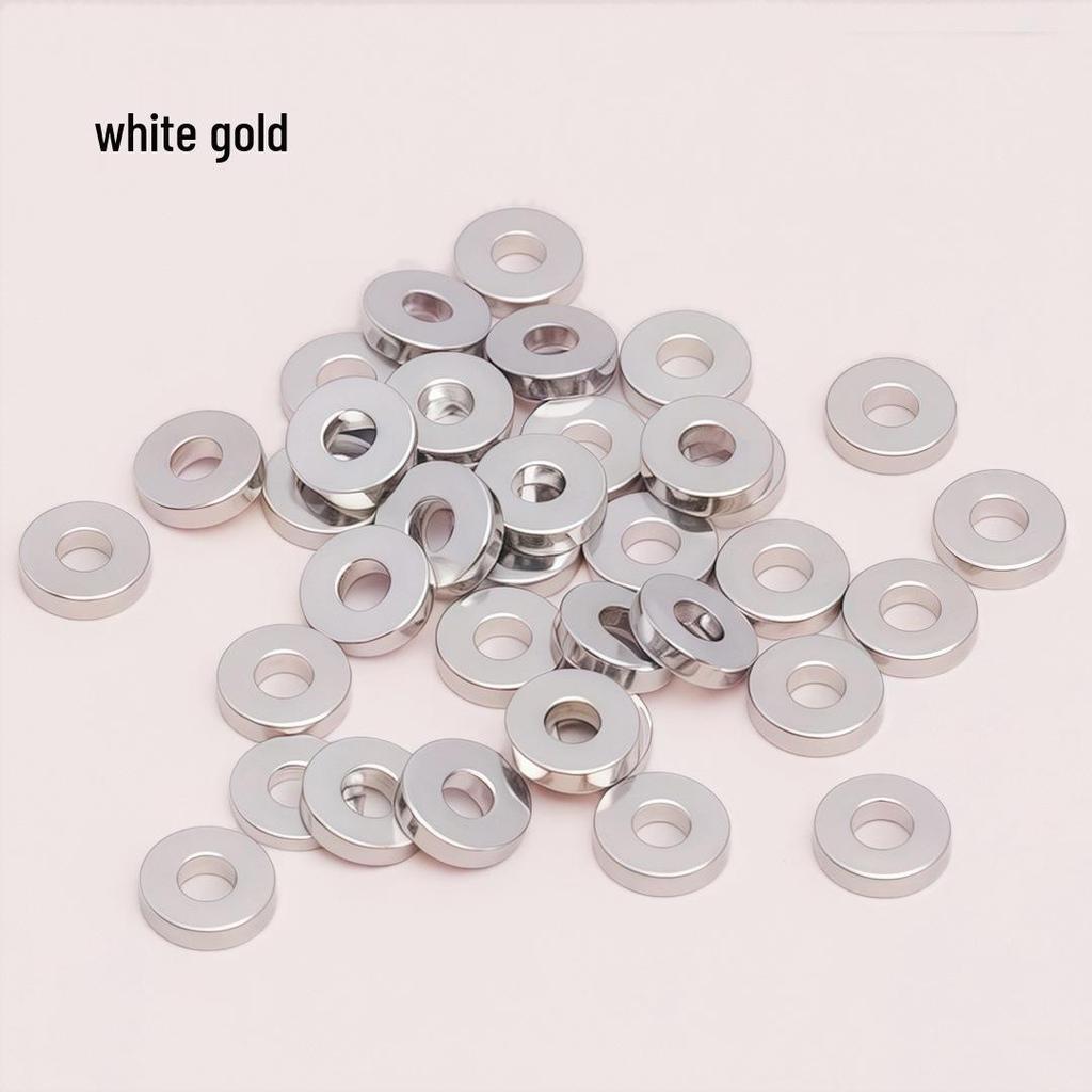 14k Gold-Filled Color-Retaining Thick Round Spacer Beads for DIY Jewelry