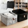 Filz-Aufbewahrungskorb Schreibtisch-Organizer-Box Mehrzweck-Organizer Kleidung Zeitschriften-Aufbewahrung Schwarz Grau Heimdekoration