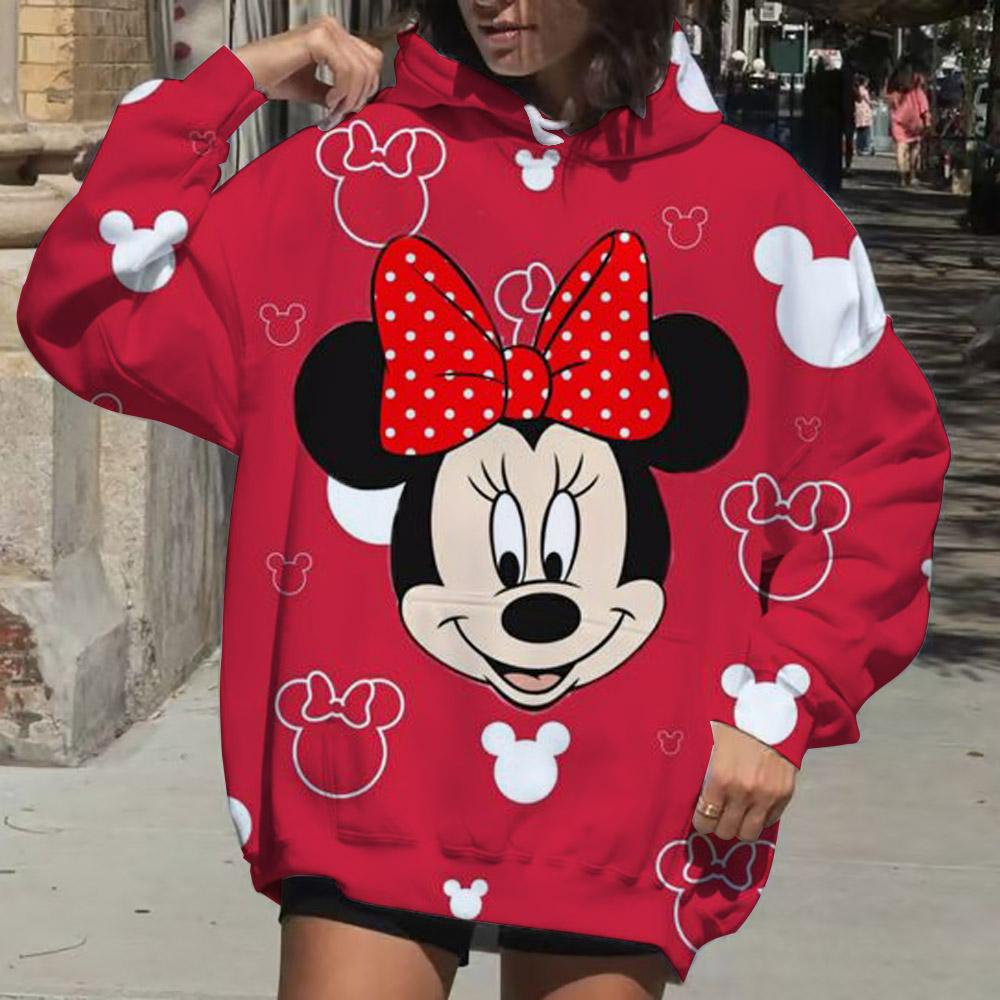 Disney Mickey Mouse Hoodie Fashion Women Kawaii Aesthetic Hoodie Couple Autumn Hoodie Sweatshirt