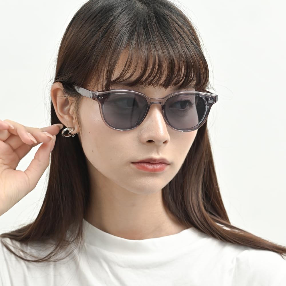 Clear Gray X Light Smoke Wellington UV Clear Suitable for Fashion Glasses [FashionBerry] Men's Sunglasses, 99% Protection, Light-Colored Lenses,
