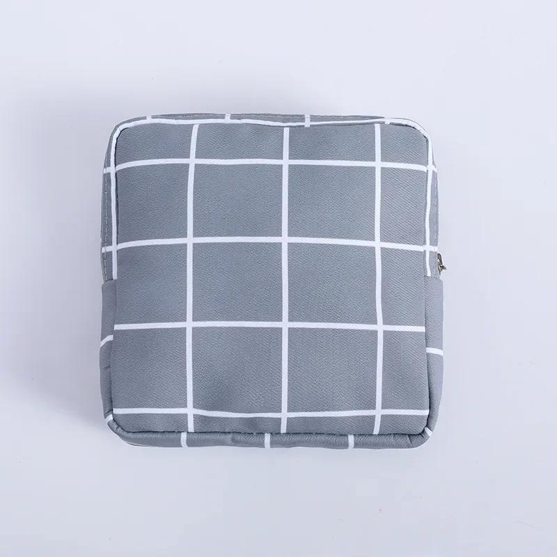 Borsa per Custodia Salvasanitari e Tamponi da Donna Pochette Trucco Carine con Zip Organizer da Donna per Cosmetici, Rossetto, Chiavi, Auricolari, Cavi Dati