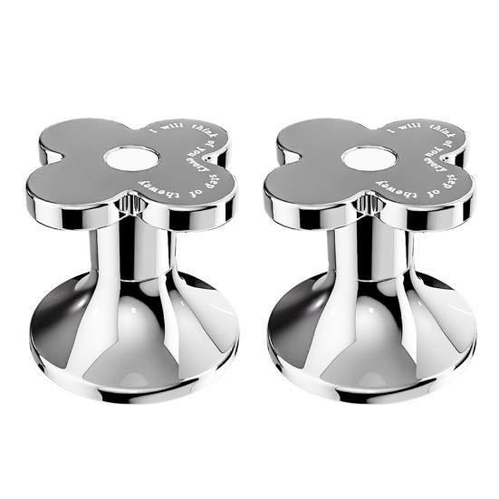 Blumenförmiger Toilettendrücker 1 Stück/2 Stück Toilettentaste Drücker Leicht abwischbar Universell passend Werkzeuglose Montage Toilettenspülkasten-Tastenhilfe für Frauen mit langen Nägeln