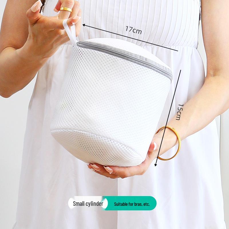60g Thicker Gray Laundry Mesh Bag for Clothing Protection, Coarse & Fine Mesh, Lingerie & Bra Wash Bag, Nordic Style