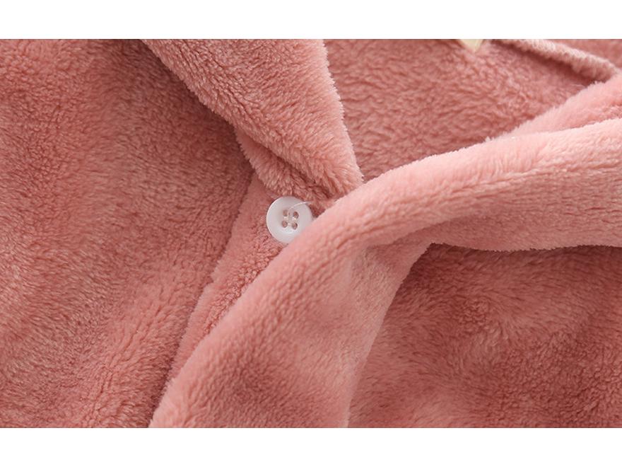 Pyjama à capuche en flanelle printemps-automne 2021 pour garçons et filles - Peignoir et vêtements d'intérieur pour enfants