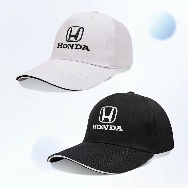 Honda Emblem Baseball Hat Men Women Adjustable Peaked Cap For Honda Civic Accord Crosstour Spirior Odyssey Avancier UR-V Sienna TO0