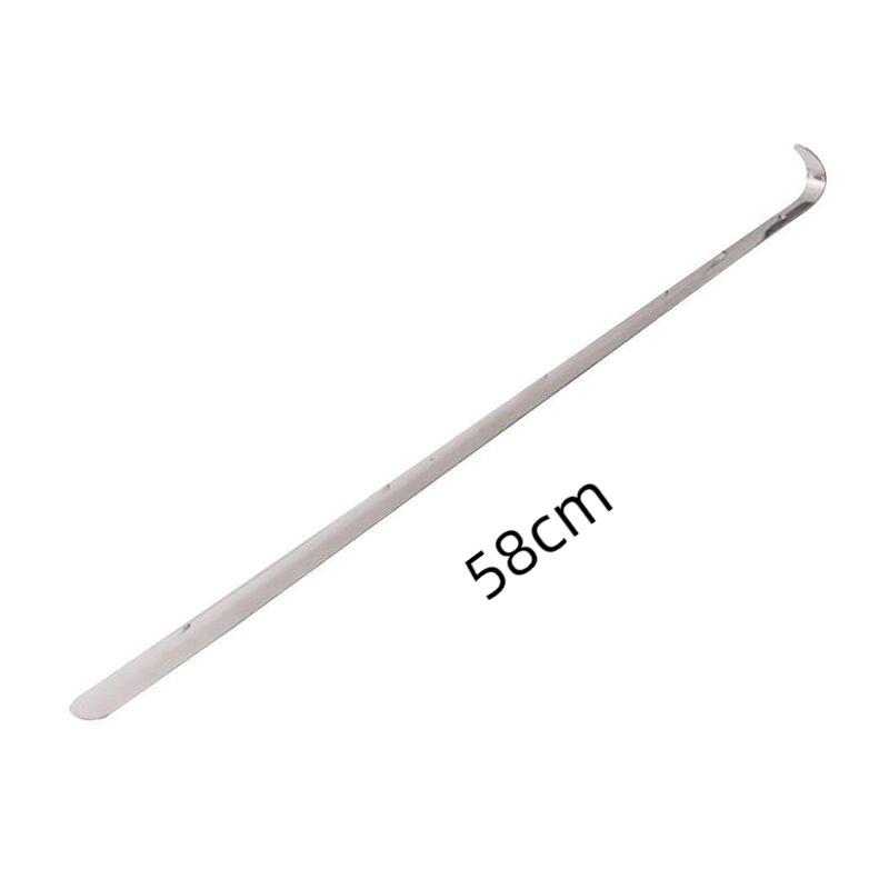 Calçadeira de Aço Inoxidável 30cm Metal Calçadeira Longa Sem Dobrar Calçar e Descalçar Fácil