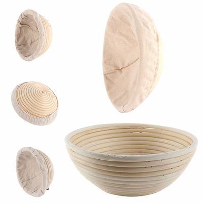 2 Shapes Fermentation Rattan Basket Country Bread Baguette Dough Banneton Brotform Proofing Proving Baskets