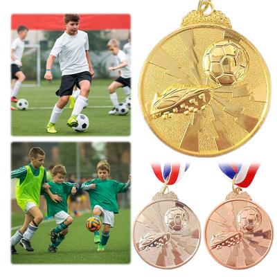 Soccer Medals Gold Silver Bronze Award Medals Metal Winner Medals Sports Medals for Sports Competitions Celebration