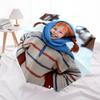 Ombrello da Viaggio a Tema Pippi Calzelunghe - 8 Stecche, Apertura e Chiusura Automatiche, Design Pieghevole Portatile, Ombrello Compatto ed Elegante Adatto