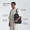 Arkose 18L Tote Bag Weatherproof Recycled [Urth] + (Black)