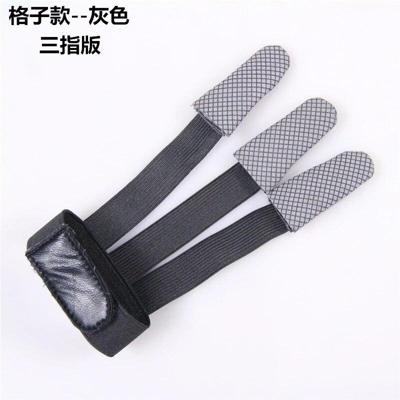 Outdoor Archery Traditional Recurve Bow Arrow Leather Archery Gloves Hunting Three Finger Sports Shooting Bow Gloves