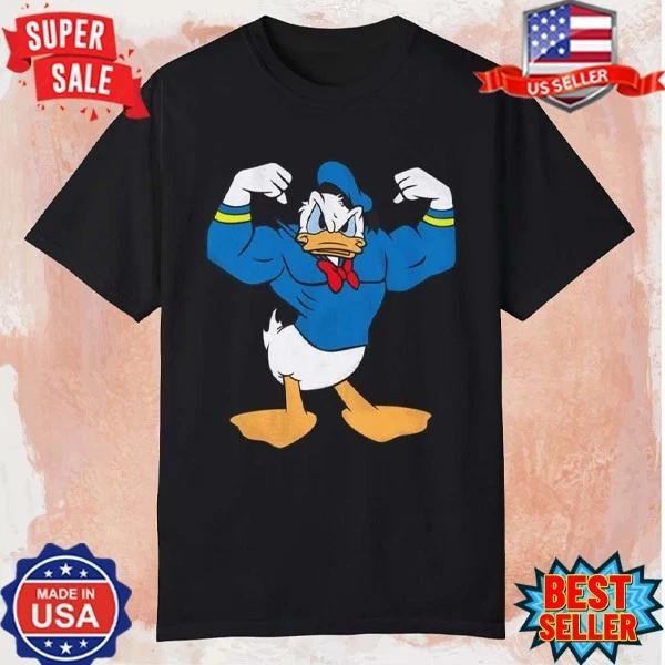 Buff Donald Duck Muscle Workout Exercise T-shirt 2XL