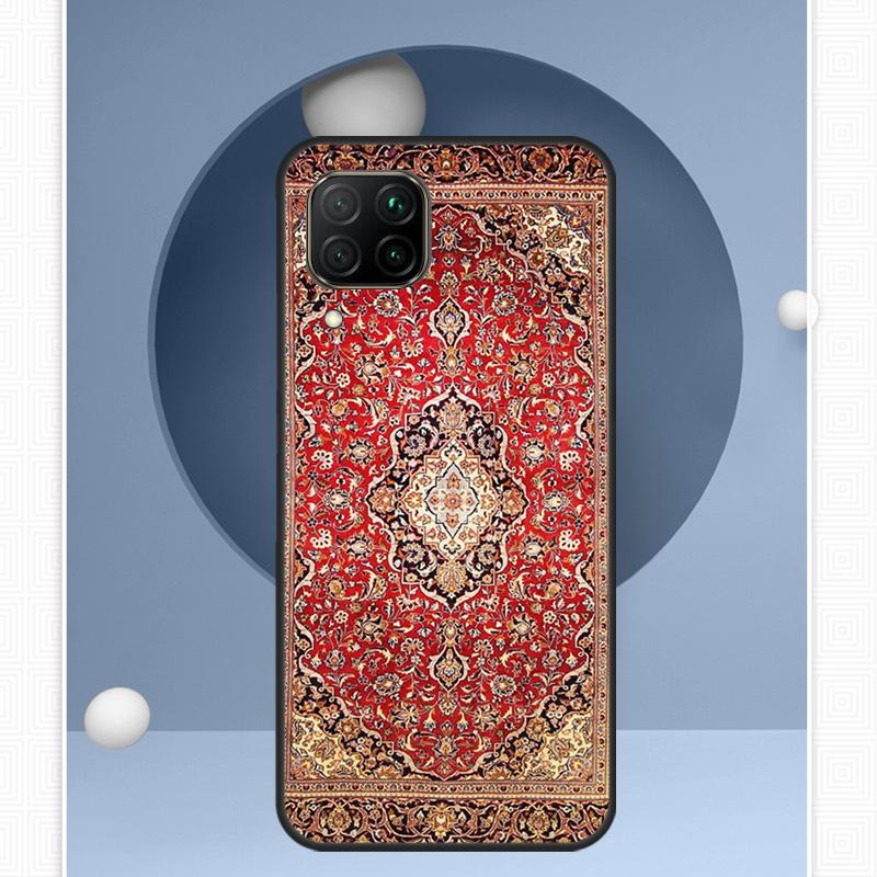 Persian Carpet Floral Pattern For Huawei P30 P60 Pro P20 P40 Lite Nova 9 10 SE 12s 12i 11i 8i Y91 Y60 Y70 Y72 Y90 Y61 Case