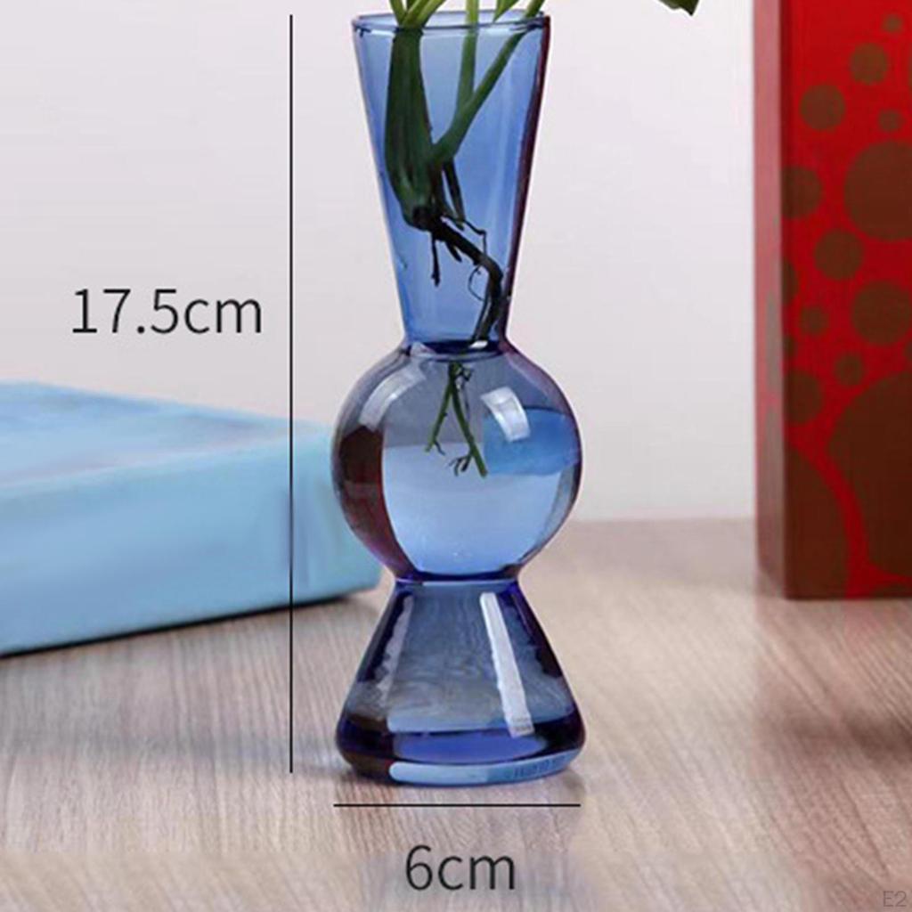 Glass Flower Vase Holder Flowerpot Ornaments Planters for Living Room Home Bedroom Decoration